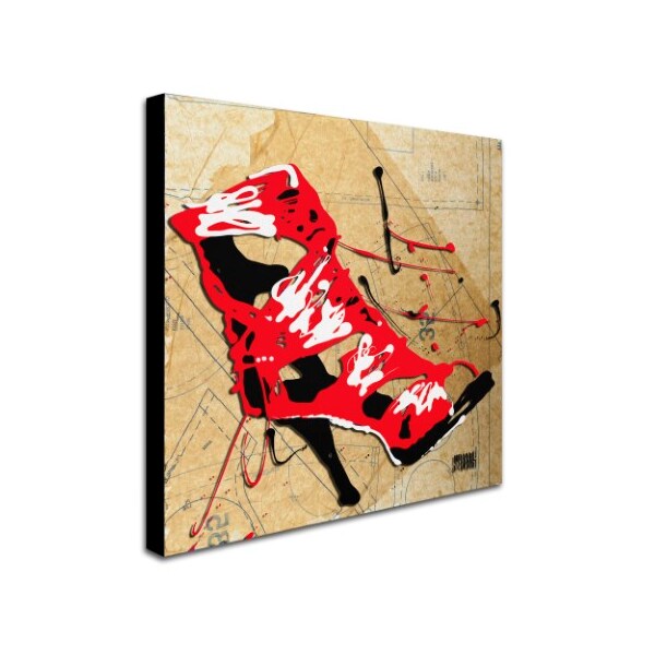 Roderick Stevens 'Red Strap Boot' Canvas Art,18x18